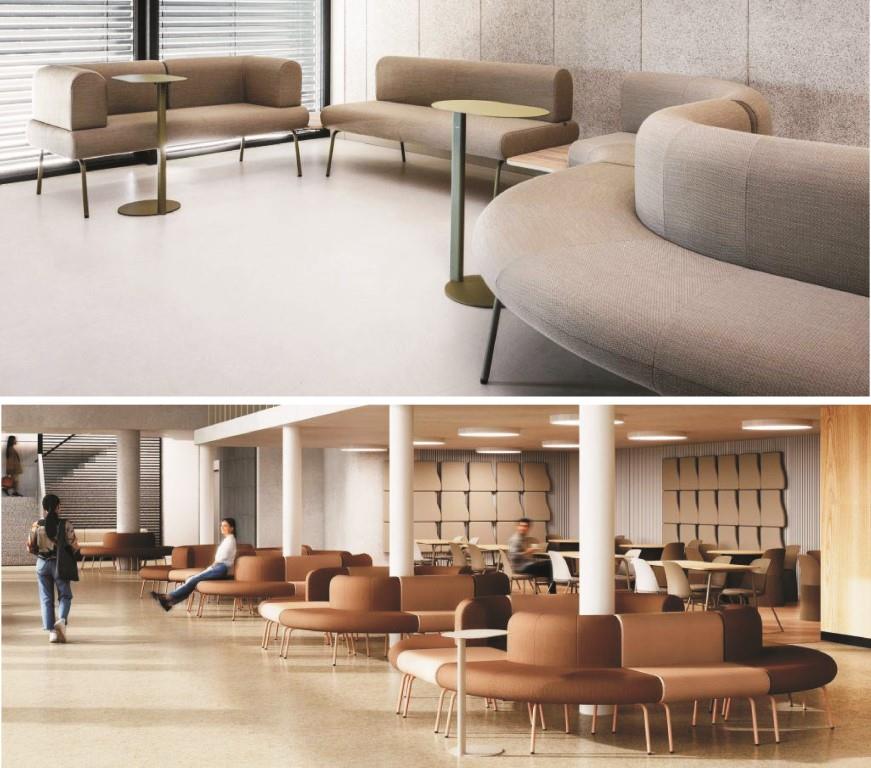 sofy modułowe Linje poczekalnia strefa relaksu sofy modułowe Linje poczekalnia strefa relaksu